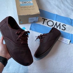 TOMS Cordones Auburn Waxed Twill